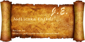 Jedlicska Enikő névjegykártya