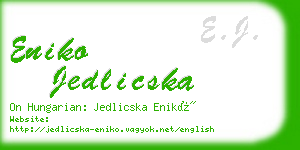 eniko jedlicska business card